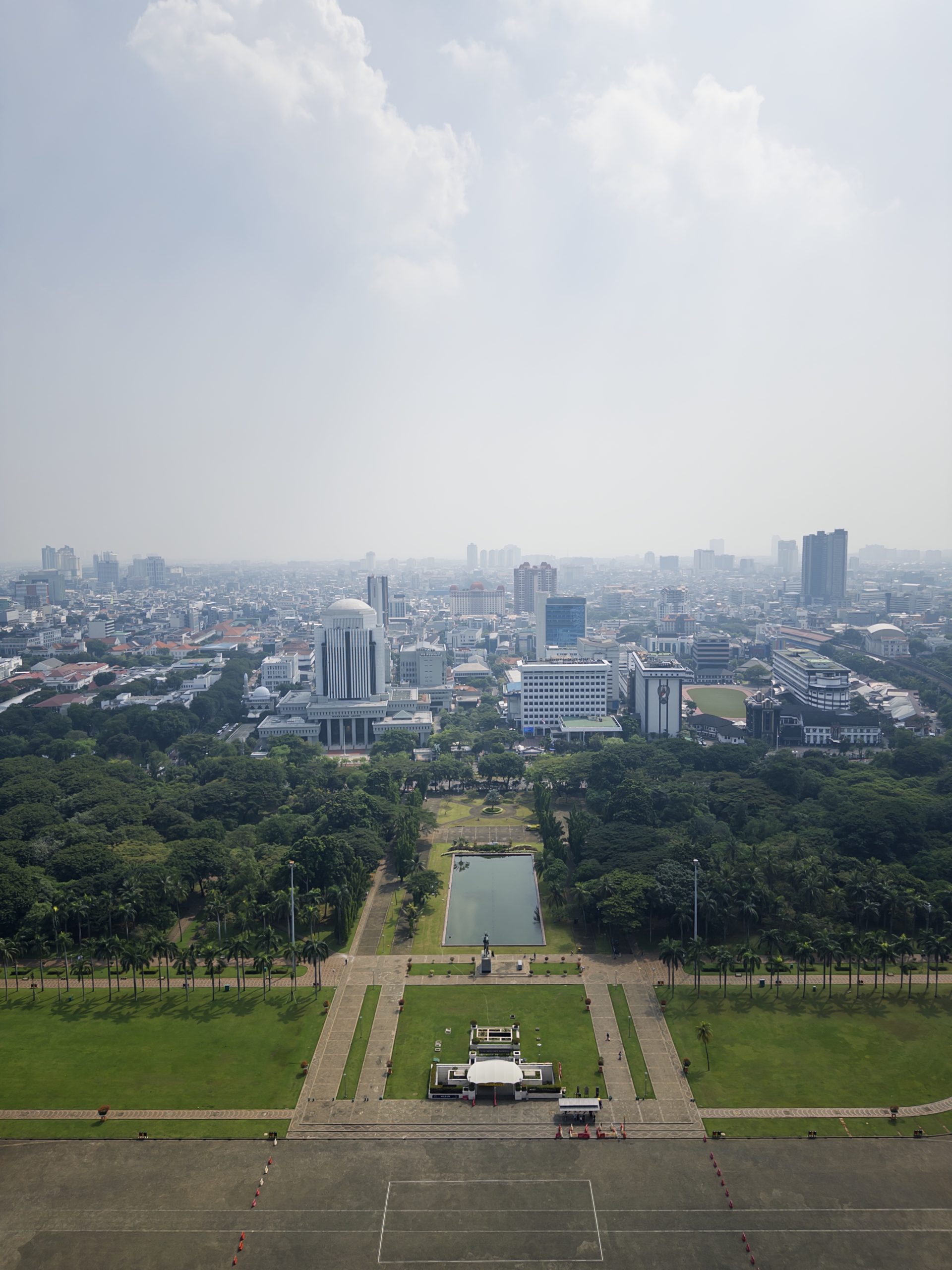 A view from the top of Monas in Jakarta, Indonesia